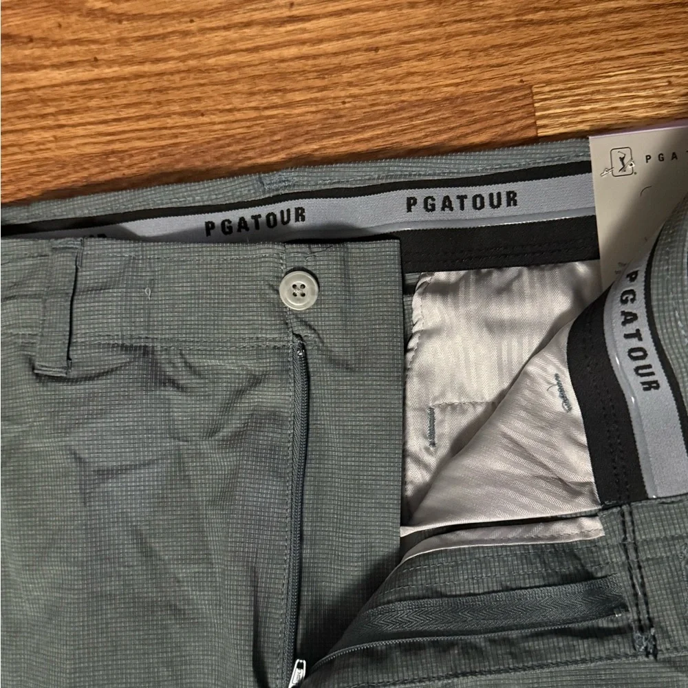 🆕 PGA Tour UPV 50 Performance Stretch Golf Pants With Active Grip Waist Size 32